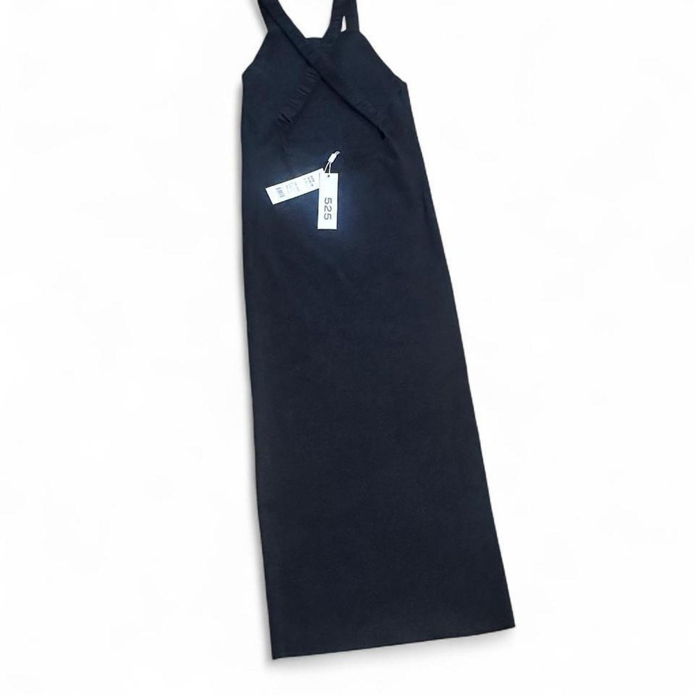 NWT 525 America Black Bodycon Midi Dress Crisscross Back Elastic Straps